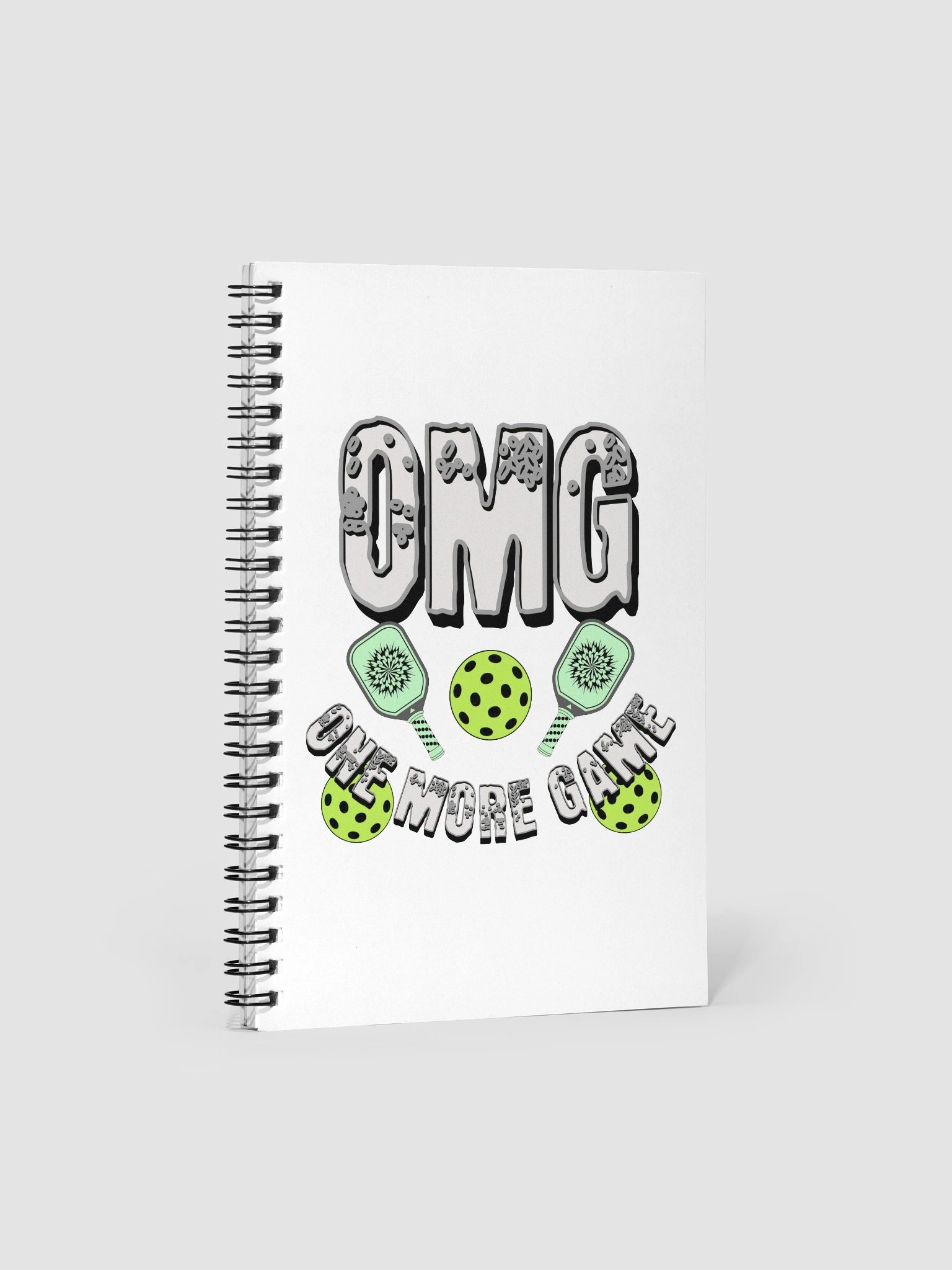 OMG One More Game Pickleball Block Spiral Notebook product image (2)