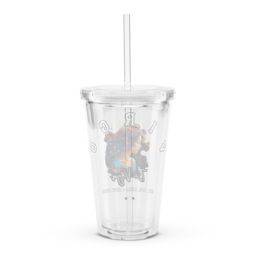 Virgo - Zodiac Double Wall Clear Plastic Tumbler product image (2)