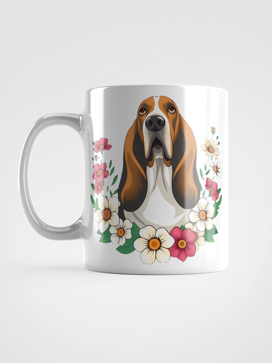 Floral Basset Hound Mug product image (17)