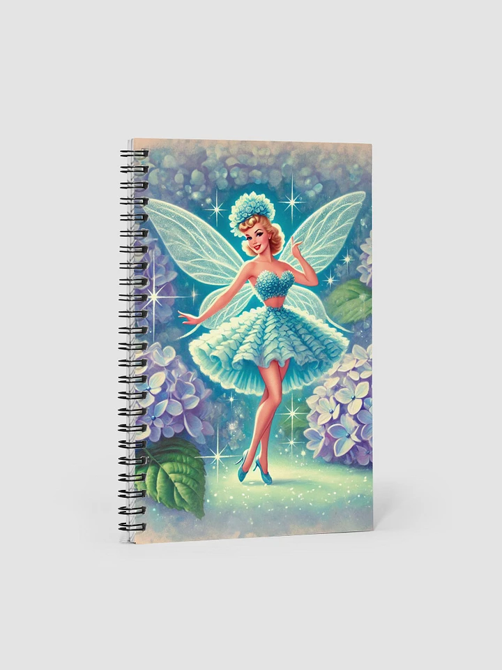 Blue Hydrangea Fairy Spiral Notebook product image (1)