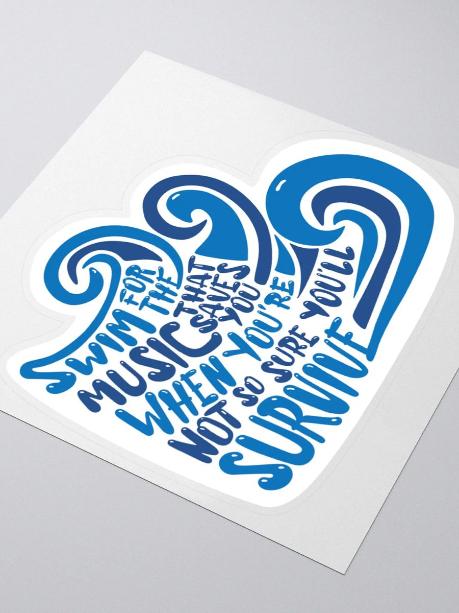 Swim for the Music Sticker | Jack's Mannequin Lyric product image (3)