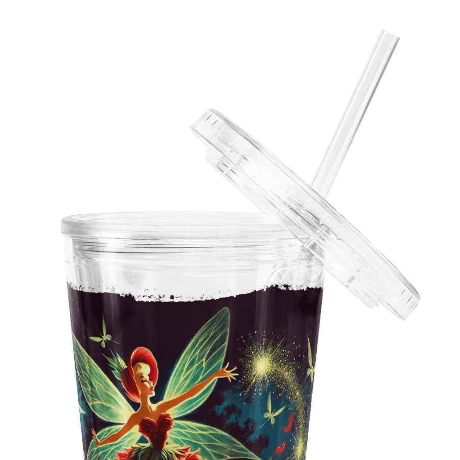 Enchanted Red Rose Fairy Double Wall Tumbler product image (5)