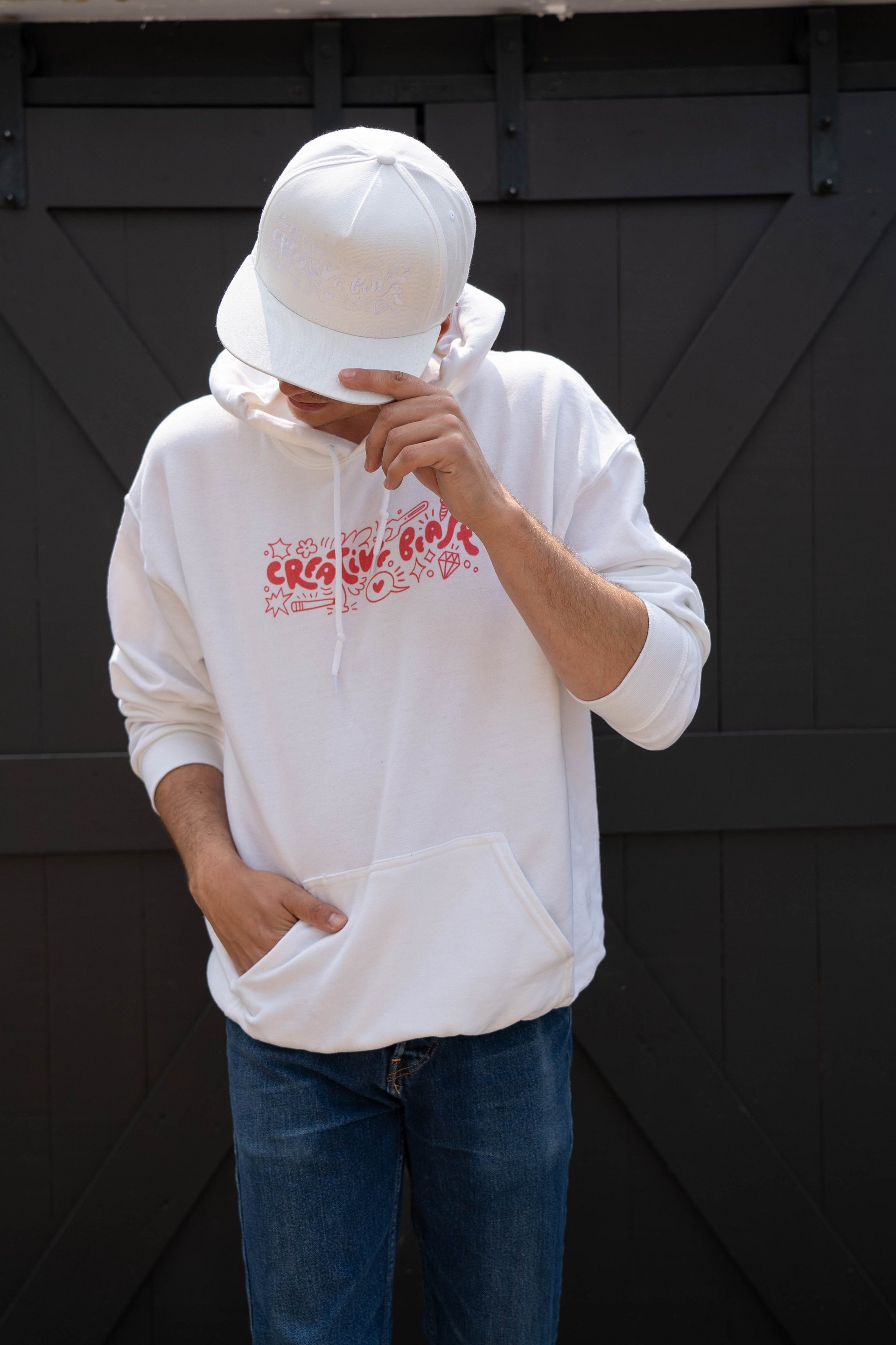 CREATIVE BEAST SNAPBACK - White Canvas product image (4)