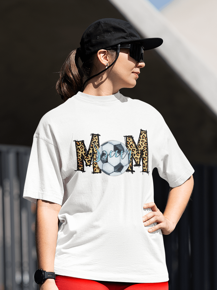 Leopard Print Soccerball-Graphic T-shirt product image (1)