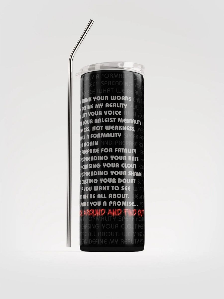 FAAFO 20 oz Tumbler with Straw product image (1)