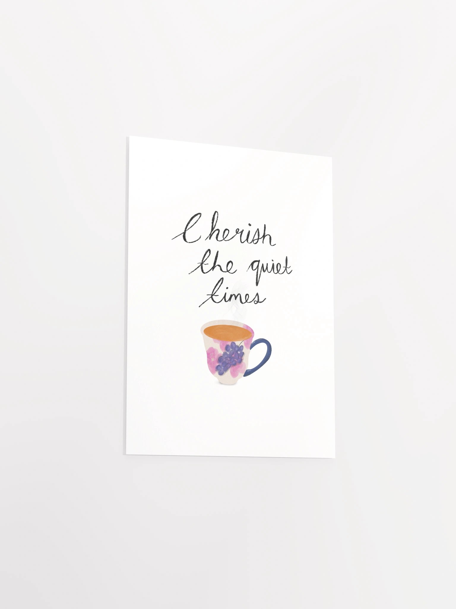 Quiet Times Floral Cup Print product image (6)