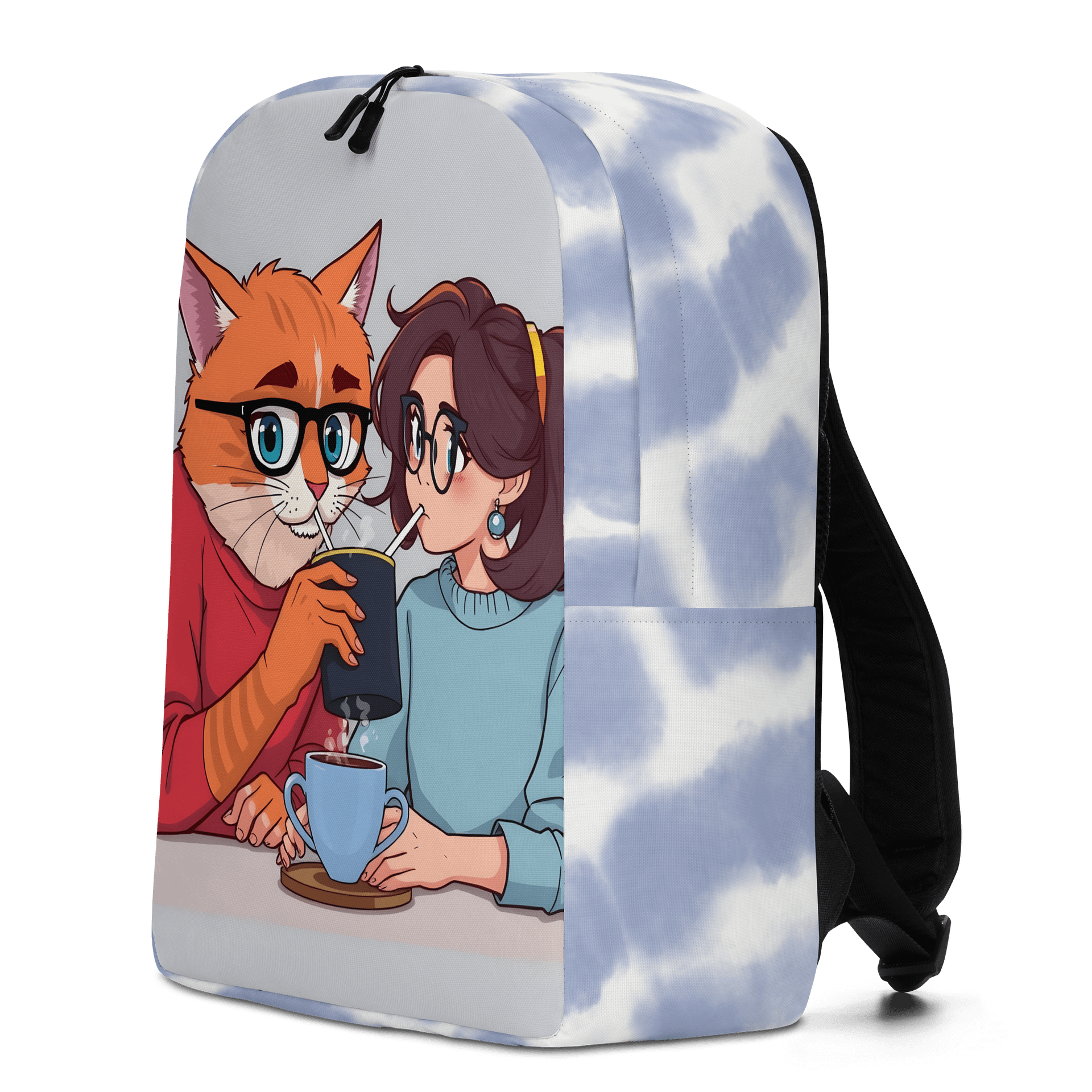 Minimalist Backpack-Purrfectly Brewed for Two product image (2)