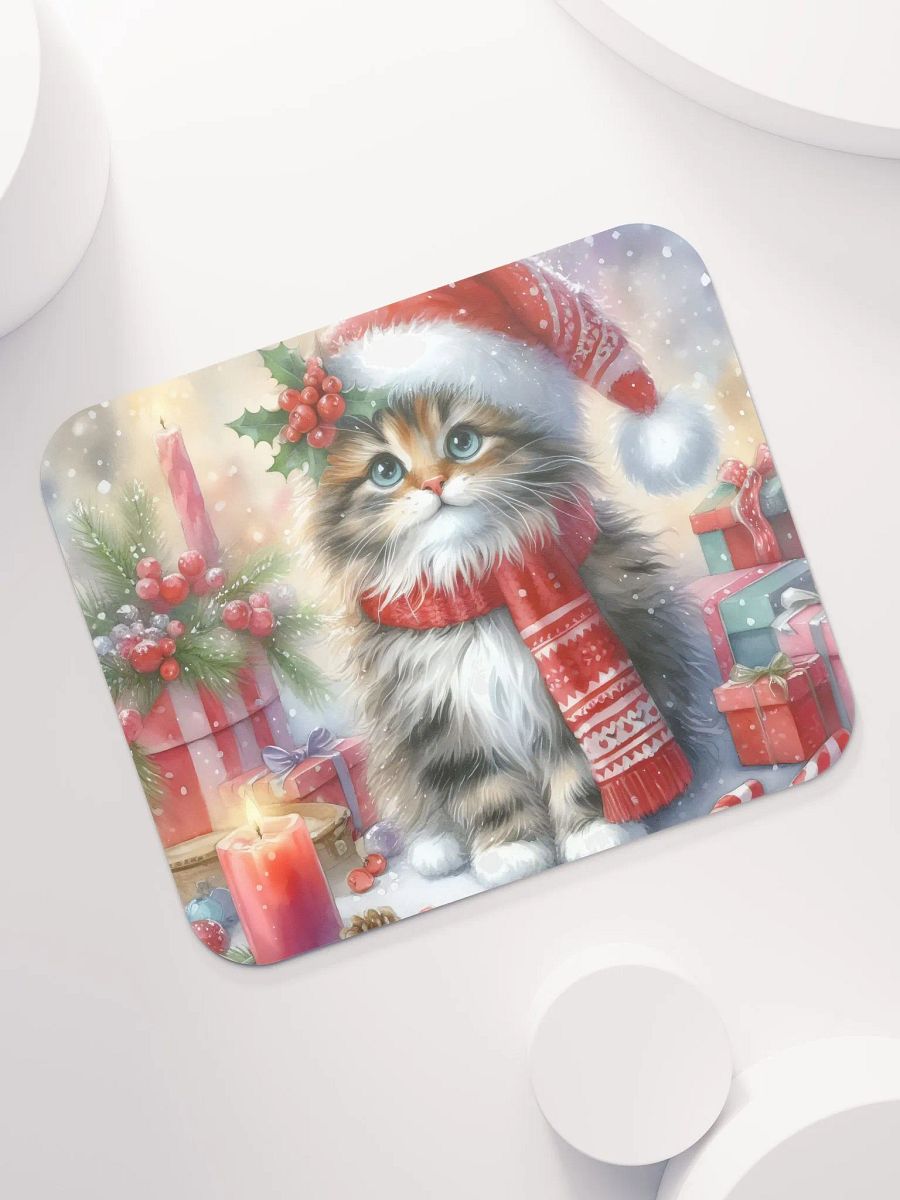 Festive Feline Wonderland Mouse Pad product image (1)