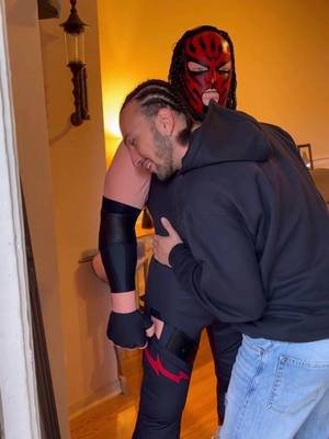 I walked in and got greeted by a life size Kane plush right at the door. That one actually startled me. #WWE #ProWrestling #WrestlingTok #toys #fyp      