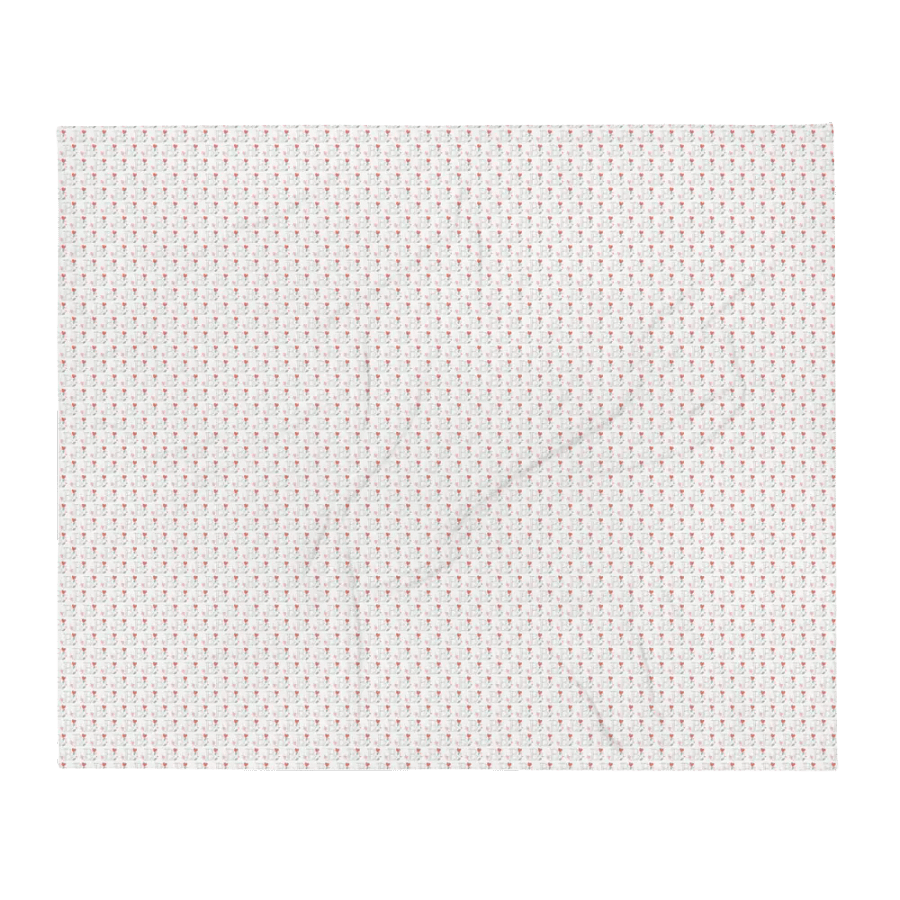Valentine’s Monogram Letter B(4) White Blanket product image (2)