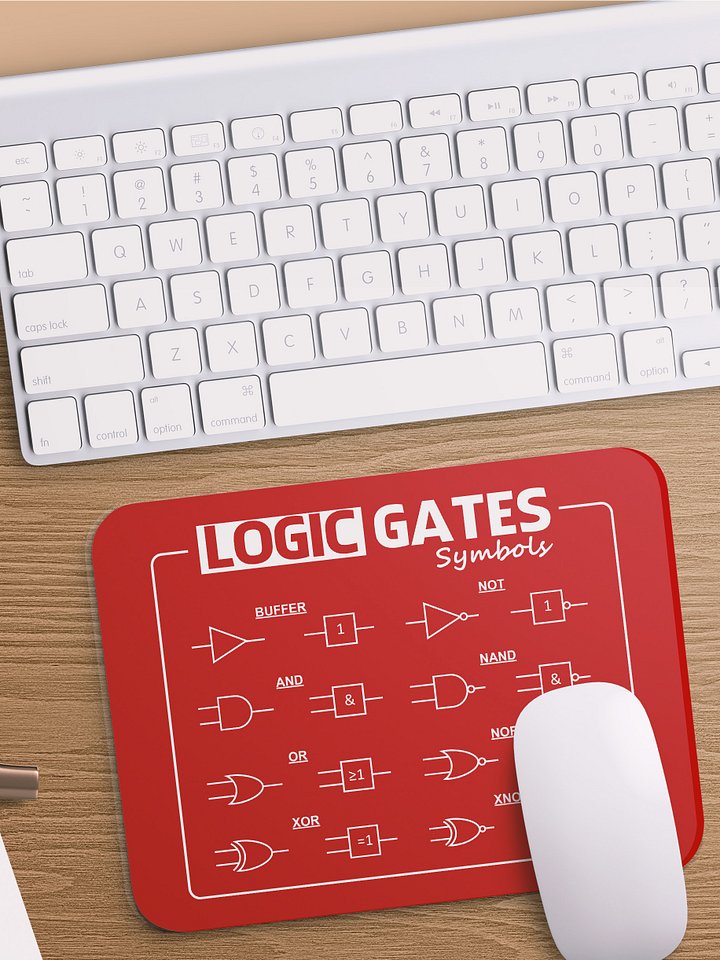 Logic Gates Chart Mouse Pad product image (2)