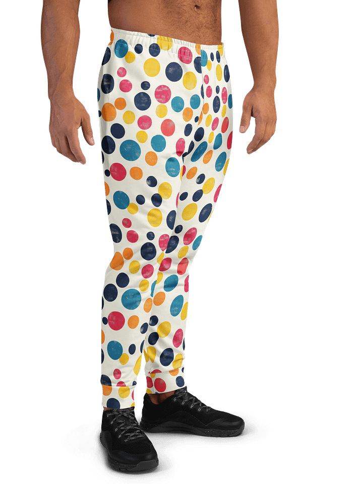 Polka Dot Illusion Vintage Retro Men's Joggers product image (1)