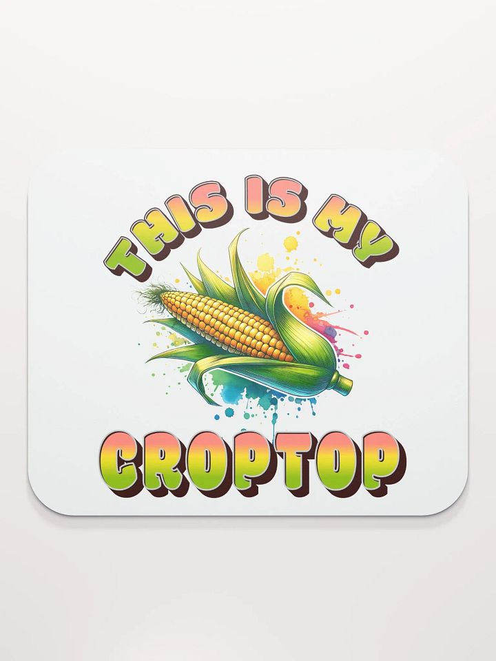 This Is My Crop Top Corn Rainbow Mouse Pad product image (1)