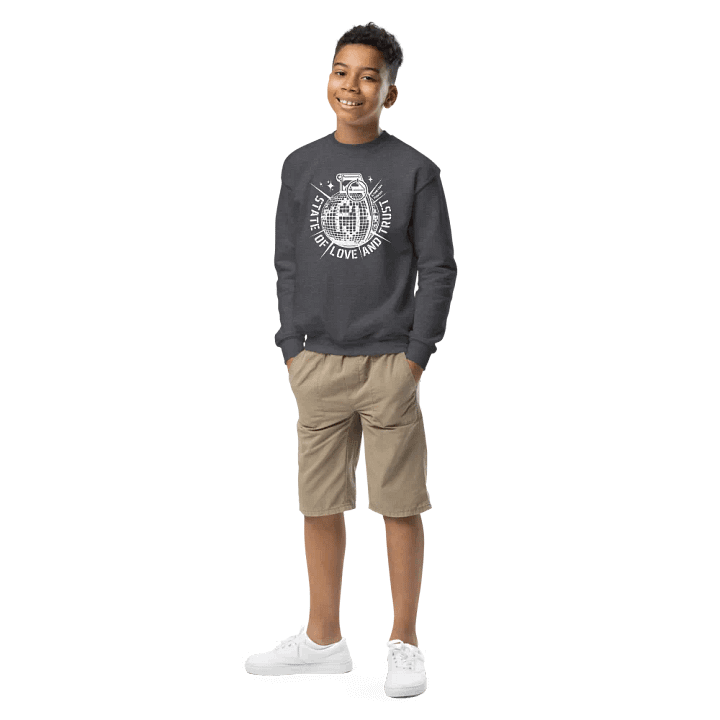 Disco Bomb! Kids' Crew Sweatshirt product image (1)