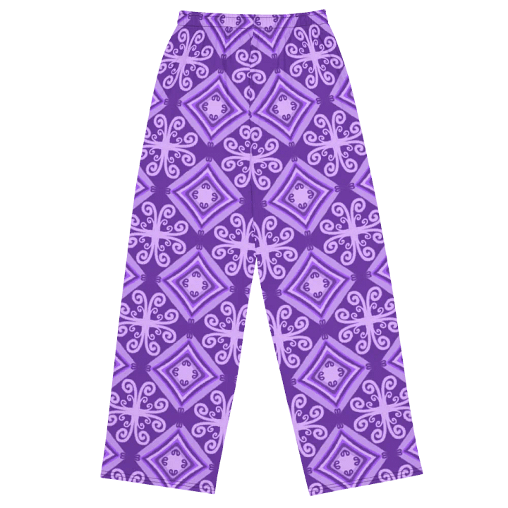 Purple Boho Wide-Leg Pants product image (1)
