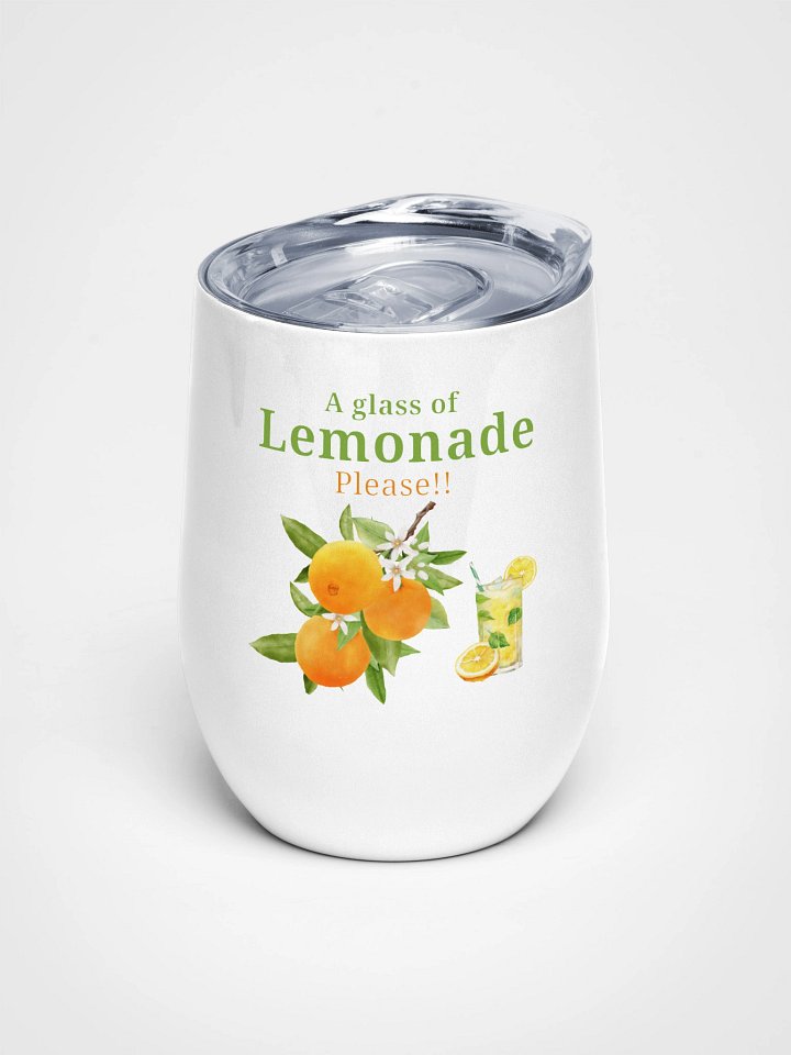 Lemonade Lover's Wine Tumbler product image (1)