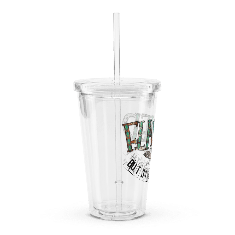 Flawed But Still Worthy - Double Wall Clear Plastic Tumbler product image (3)