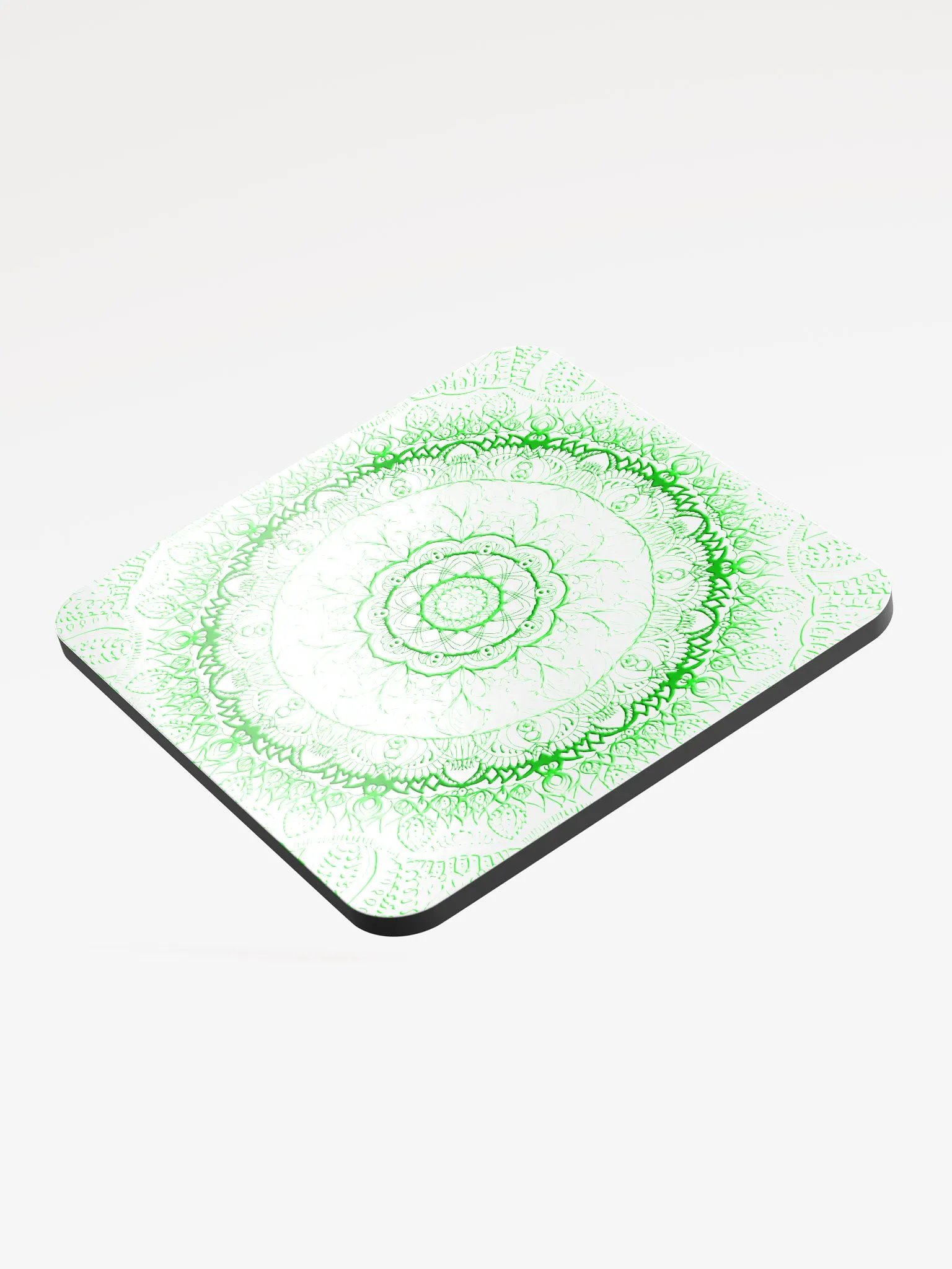 Kaleidoscope Green Cork Coaster Set product image (3)
