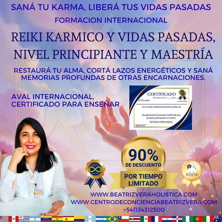 Reiki karmico y vidas pasadas nivel principiante y maestría (clases digitales) product image (1)