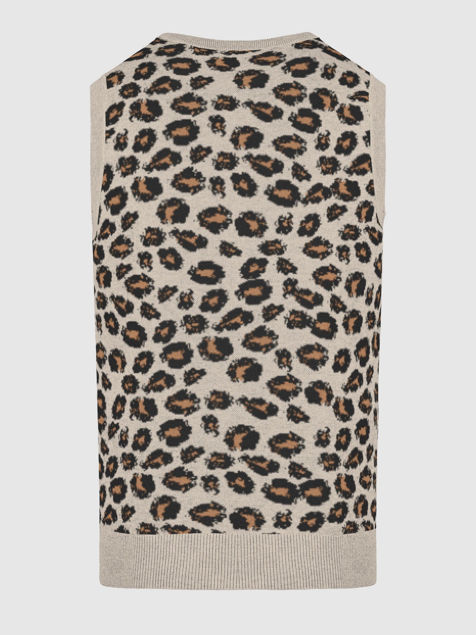 Freshi Simple Leopard V-Neck Sweater product image (18)