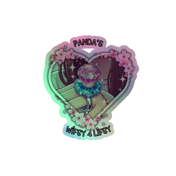 Panda's Wifey Collection - Holo Sticker (Cherry Blossom Edition) product image (2)