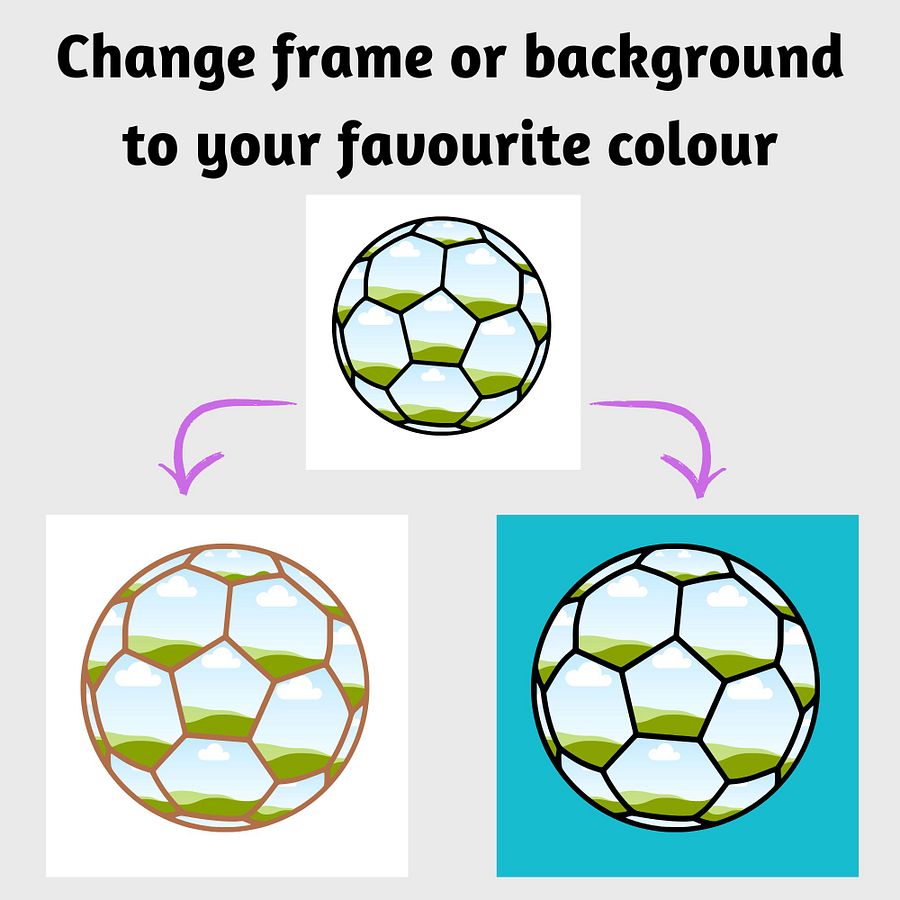 Sports Ball Frames Canva Templates product image (4)