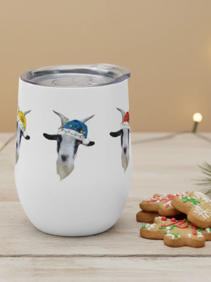 Santa Kylo The Goat Wine Tumbler product image (1)