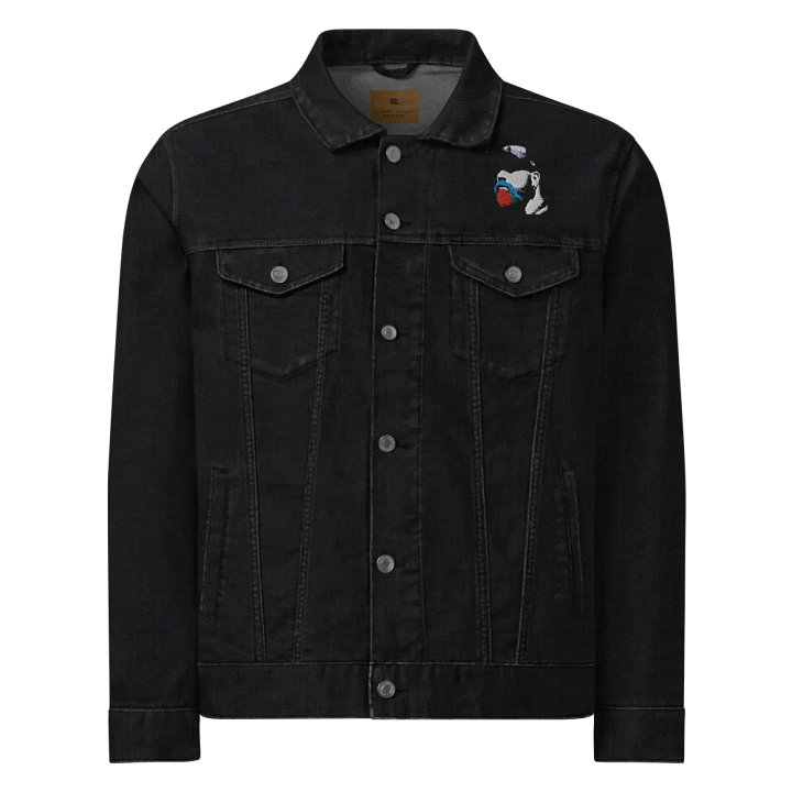 RainbowBeard Embroidered OG Logo Black Demin Jacket product image (1)