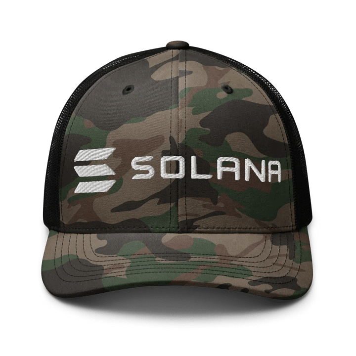 Solana Logo Embroidered Camo Hat product image (1)