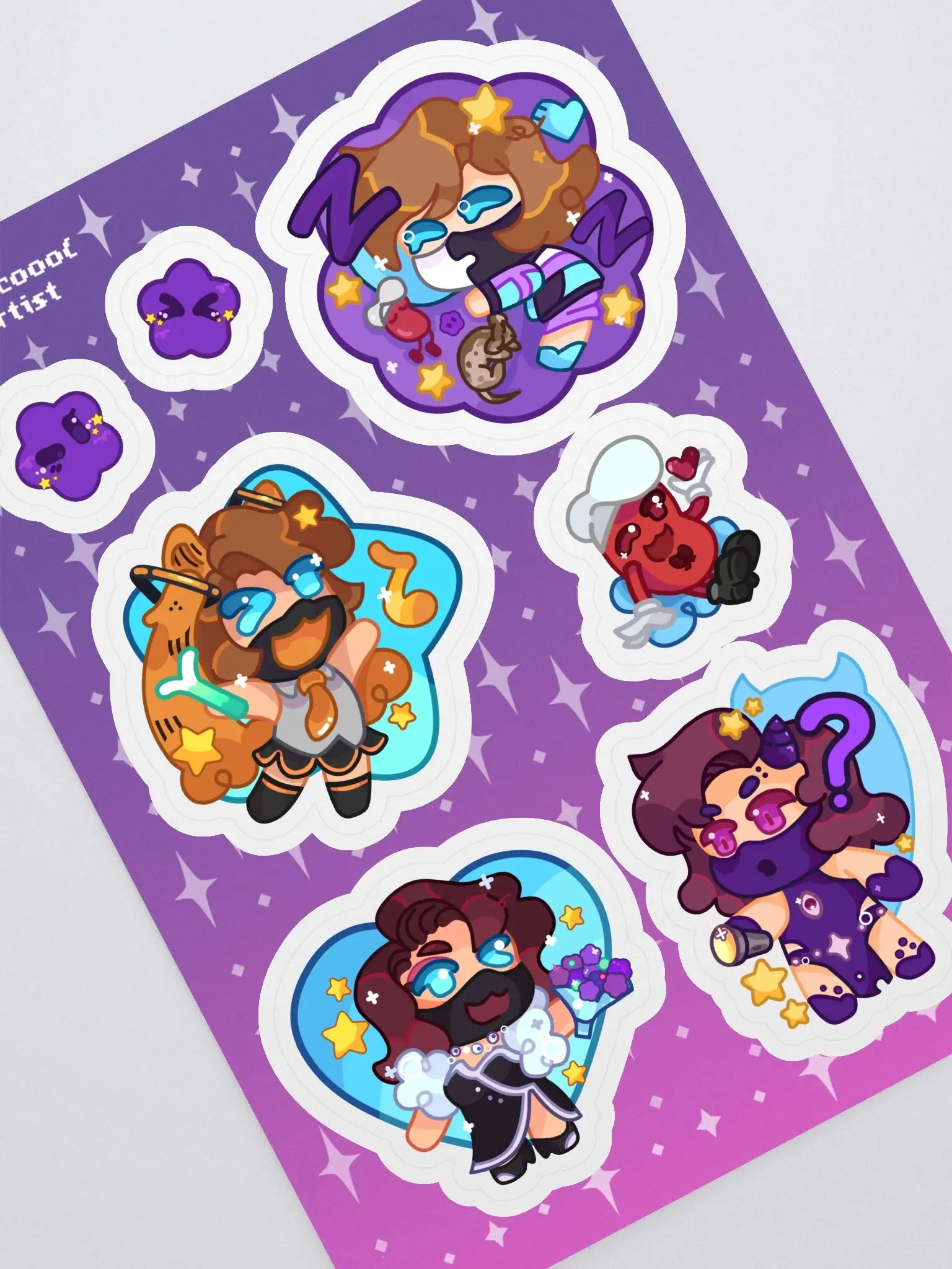 Ranboo Vtuber stickers pack product image (1)