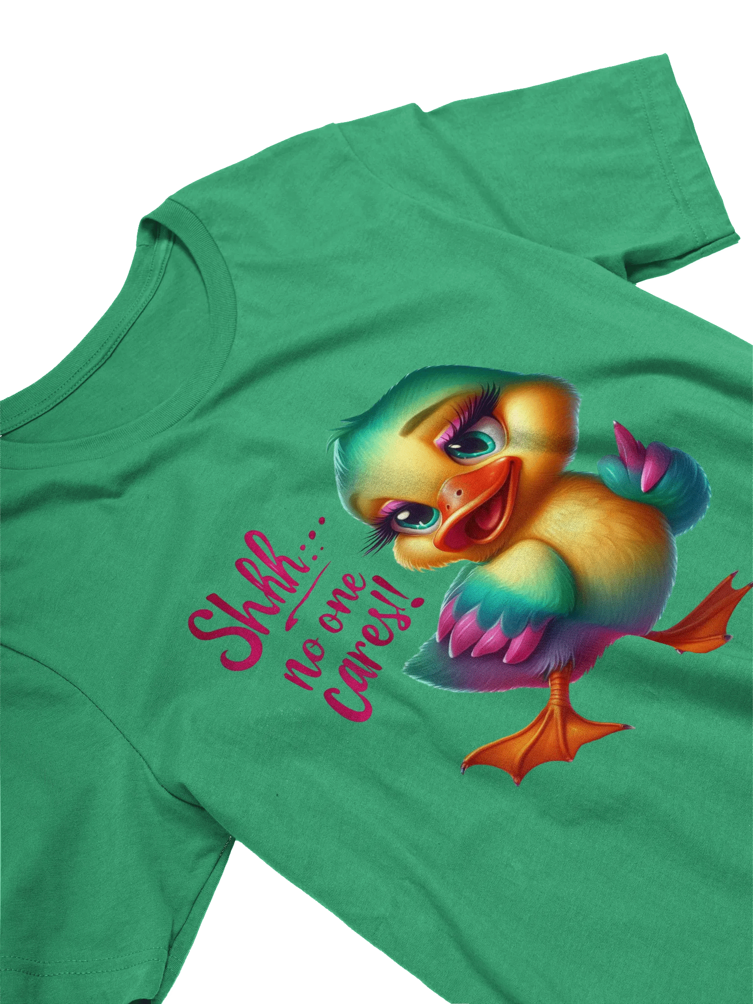 Rainbow Cartoon Duckling Graphic T-Shirt product image (2)