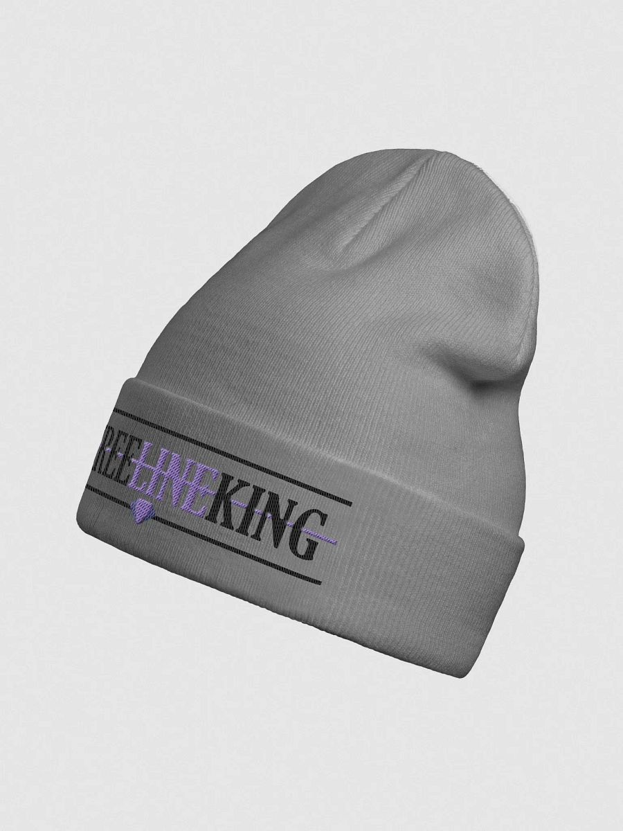 "Three Line King" Embroidered Beanie product image (6)