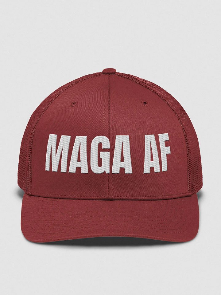 MAGA AF Trucker Hat (White Letters) product image (1)