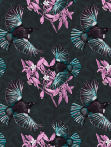 Tui in Flight - Neon Pink and Teal Life Leggings product image (2)