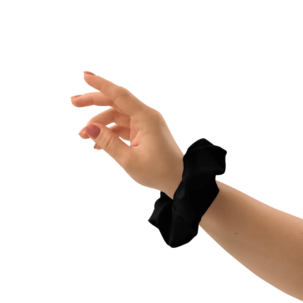 Pure Black Scrunchie product image (1)