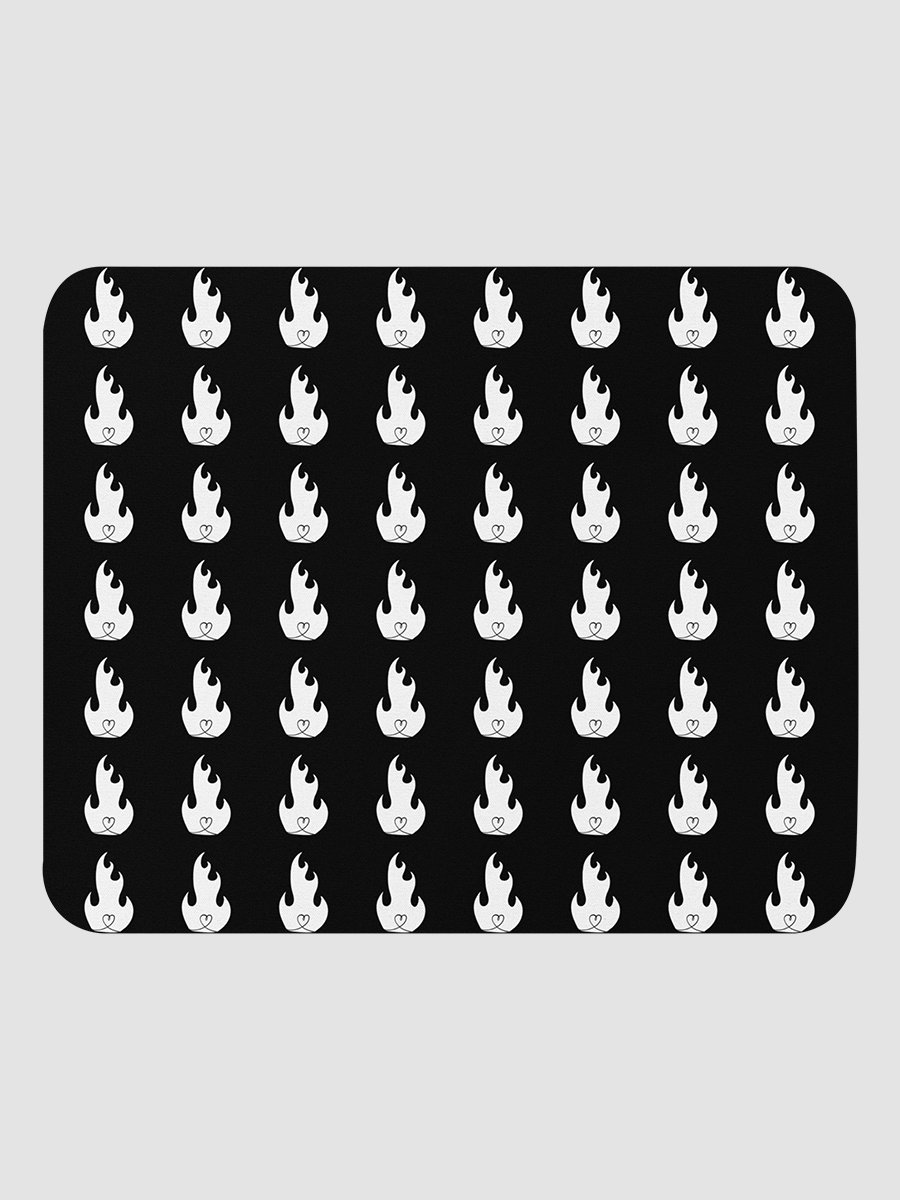 Black and White Fire Mousepad product image (1)