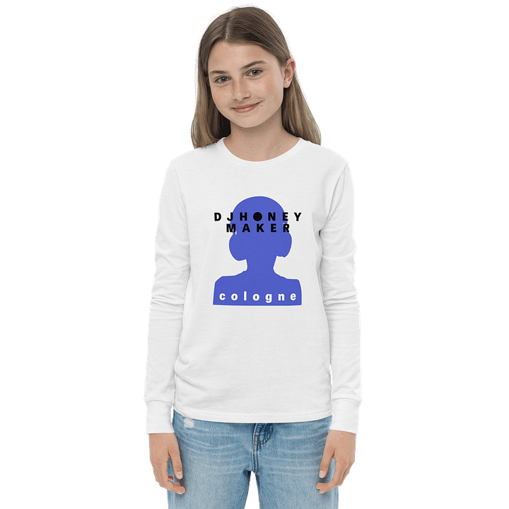 DJHoneyMaker Cologne Youth Long Sleeve T-Shirt product image (1)