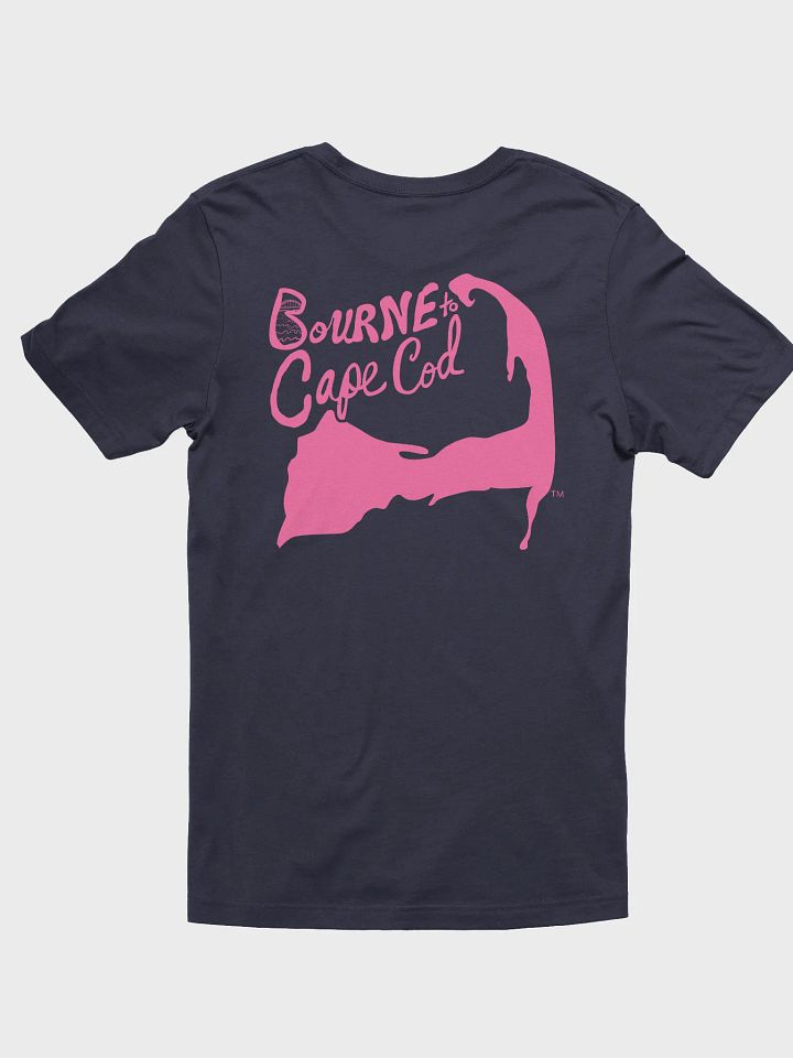 Men's | BOURNE to Cape Cod™ | Supersoft T-Shirt by Bella+Canvas | Brilliant Rose Pink Logo on Jewel Tone Colors product image (17)