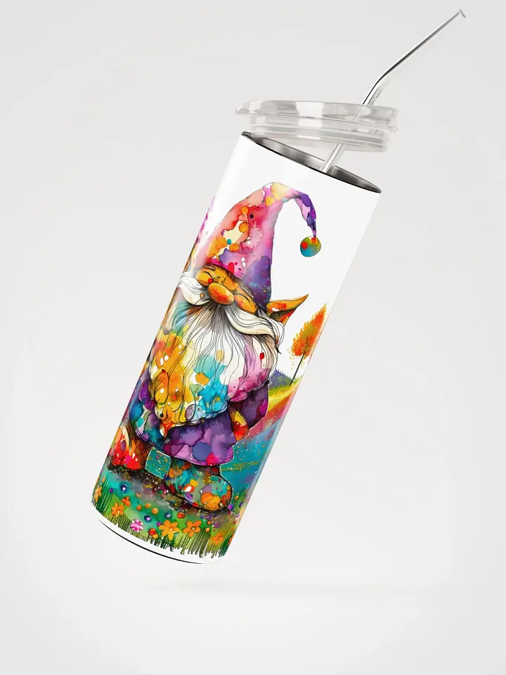 Spring Garden Gnome Stainless Steel Tumbler product image (4)