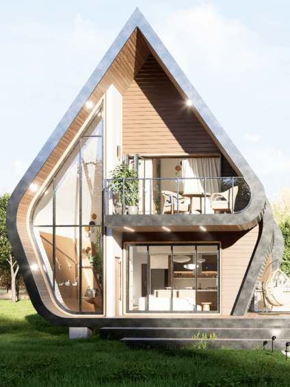 A Frame House 017 - Drawings\Blueprints CAD + PDF + 3D Model product image (4)