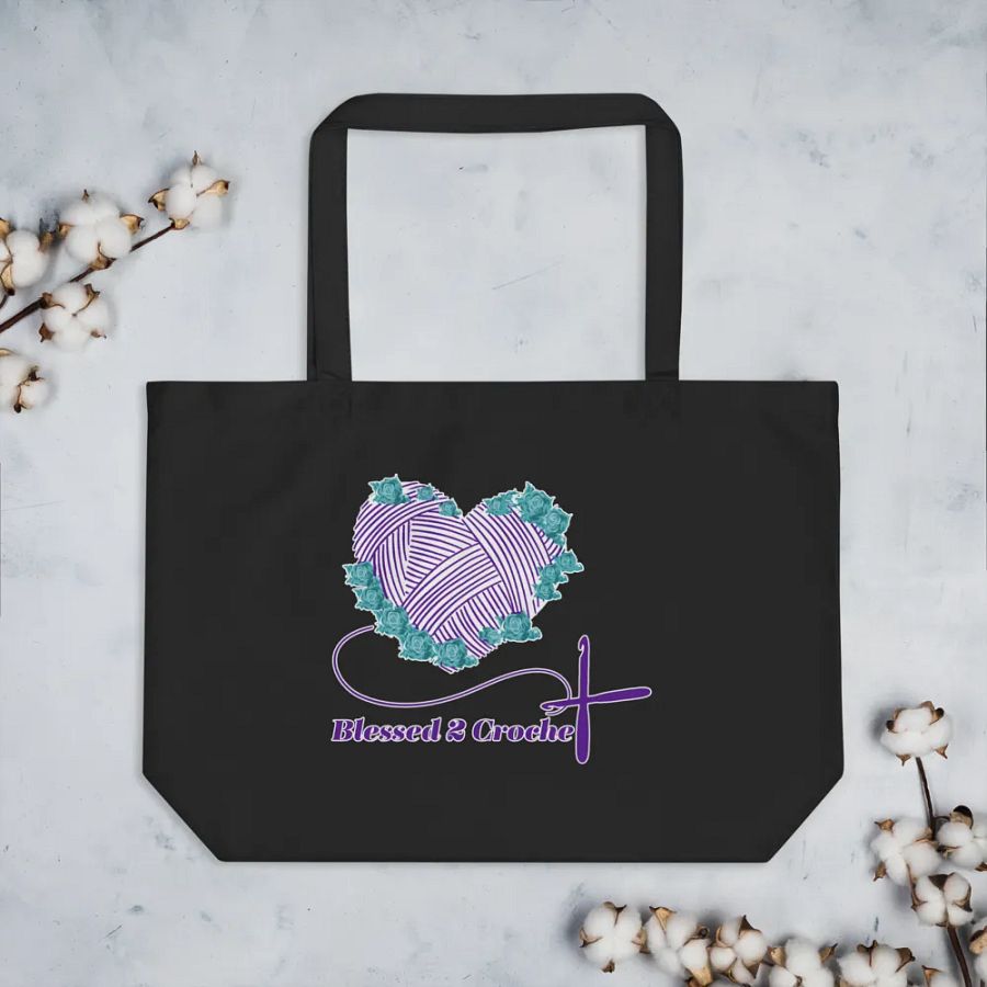 Blessed2Crochet Tote Bag product image (3)