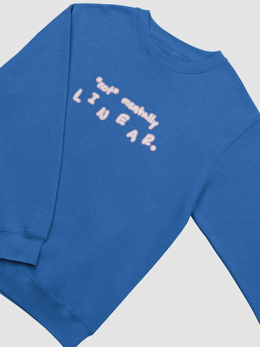 *not* mentally linear (lined design, #E1B9CE) printed crewneck product image (19)