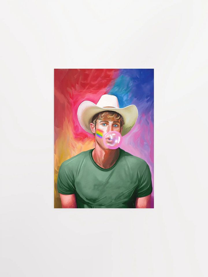 Gay Cowboy Pop Art Matte Poster product image (4)