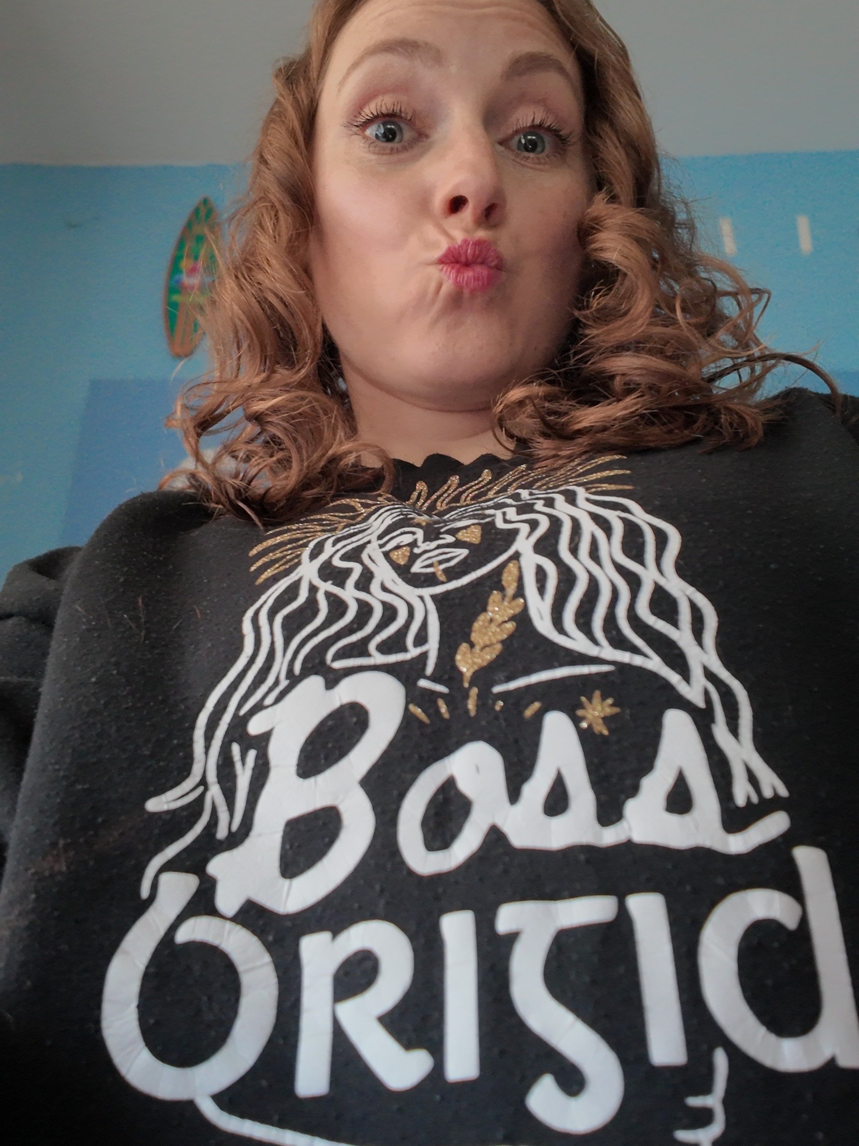 Boss Brigid ☘️ Classic Crewneck Sweatshirt in Black product image (2)