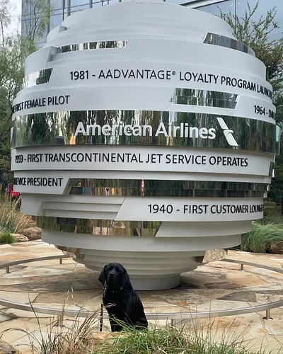 Fall festival @americanair #fallfestival #americanairlines #dogsofinstagram #k9unit  #bombdog