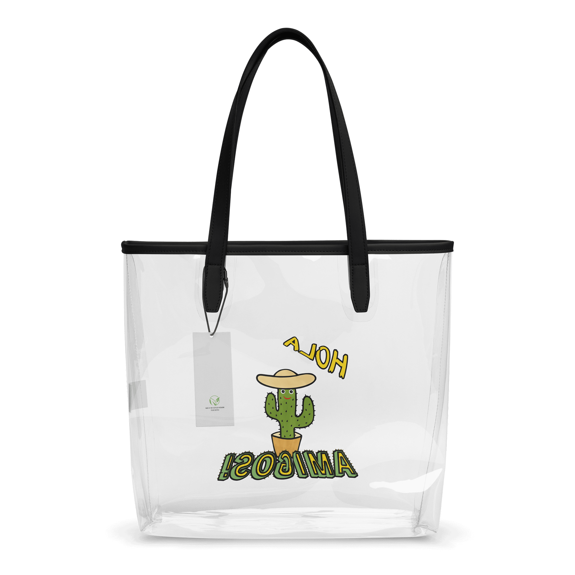 Hola Amigos Cactus Clear Tote Bag product image (2)