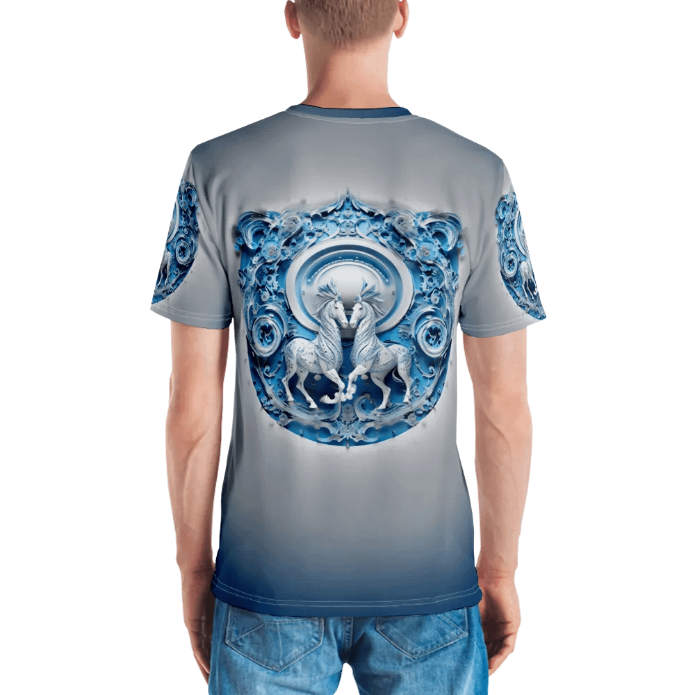 Blue Horse Emblem T shirt product image (2)