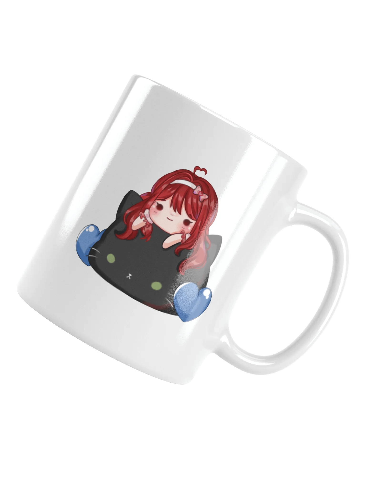 Blue Heart Cat Mug product image (4)