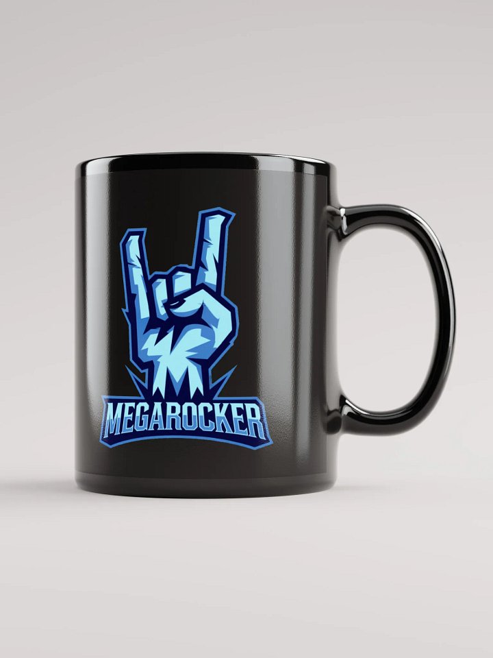 MegaRocker Horns Up Blue Logo Mug product image (1)