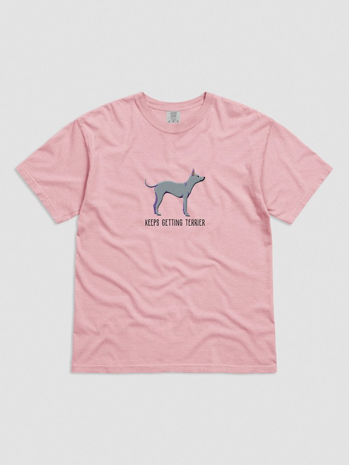 Keeps Getting Terrier T-Shirt(Embroidered) of an American Hairless Terrier(Gray) product image (41)